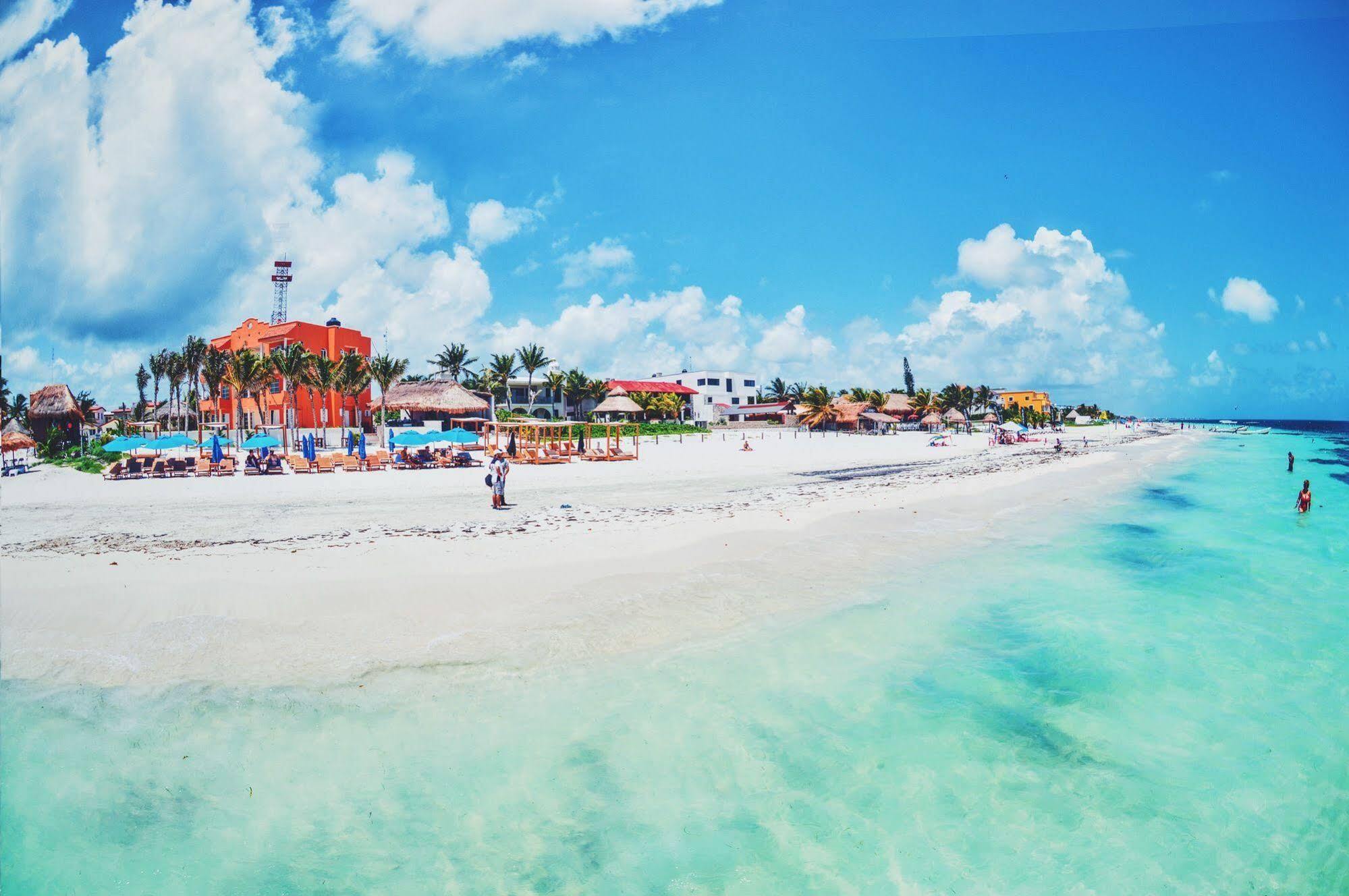 Cielo Beach Hotel Puerto Morelos Kültér fotó
